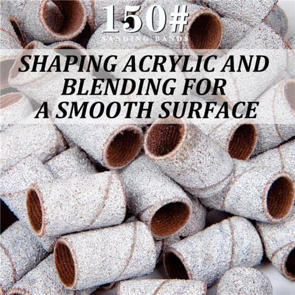 Lavinda Sanding Bands Nail Drill Bits 300Pcs Grits Electric File Nail Sanders - Picture 4 of 7